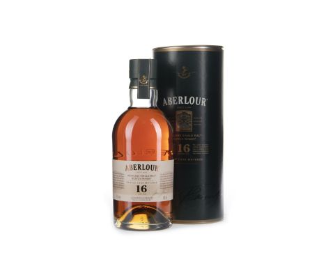 ABERLOUR DOUBLE CASK 16 YEARS OLD Single Malt Scotch Whisky 70cl, 40% volume, in tube.