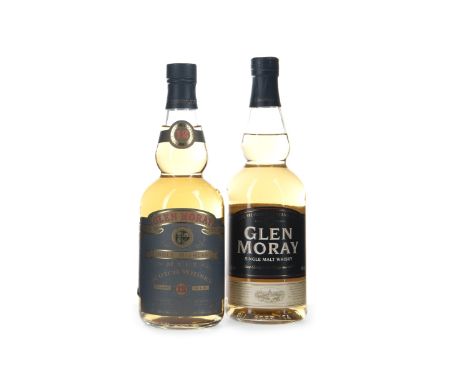 GLEN MORAY 12 YEARS OLD Single Malt Scotch Whisky 70cl, 40% volume. GLEN MORAY Single Malt Scotch Whisky 70cl, 40% volume. Tw