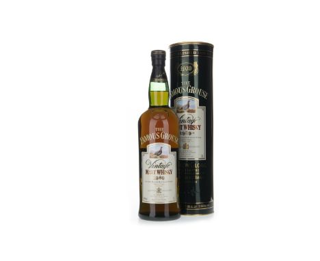 FAMOUS GROUSE 1989 MALT AGED 12 YEARS - ONE LITRE Blended Malt Scotch Whisky One litre, 43% volume, in tin.
