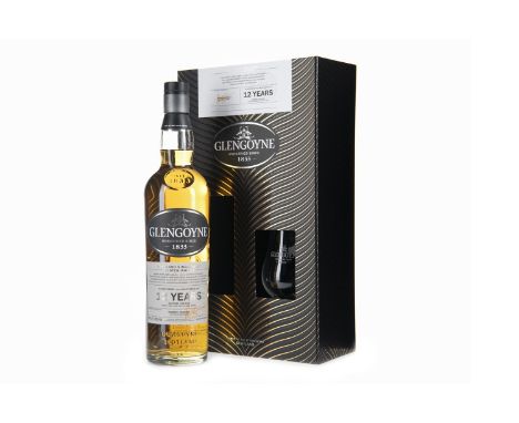 GLENGOYNE 12 YEARS OLD GLASS PACK Single Malt Scotch Whisky 70cl, 43% volume, in box with nosing glass.