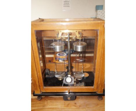 Stanton of London cased set of scientific scales 