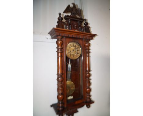 Late 19th century Gustav Becker Vienna wall clock (Working &amp; in good condition)