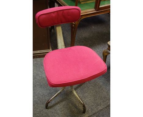 Industrial Salvage - a Leabank engineers chair, tripod feet 