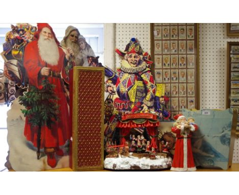Christmas decorations - Santa Clause; Christmas snowy carol model etc.