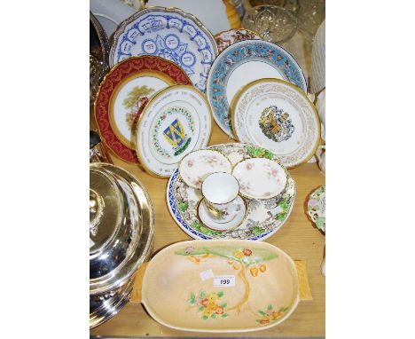 Ceramics - a Royal Crown Derby Avesbury pattern plate, others, Spode Jewish Passover plate; Coalport Royal commemorative plat