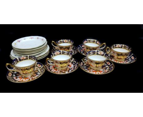 A Royal Crown Derby porcelain imari demi tasse coffee service, pattern no 2451, comprises six cups and saucers; and other ite