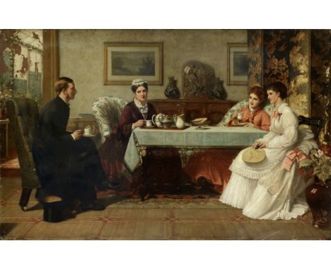 David Wilkie Wynfield (British, 1837-1887)The New Curate signed and dated 'D. W. Wynfield/1876' (lower right)oil on canvas88.