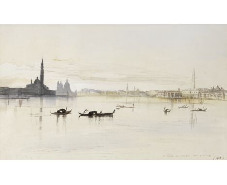 Edward Lear (British, 1812-1888)Venice, looking towards San Giorgio Maggiore inscribed, dated and numbered '18 - 20. Novr 186