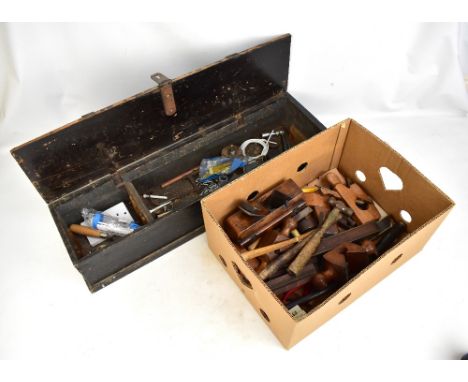 A tool chest and quantity of tools.