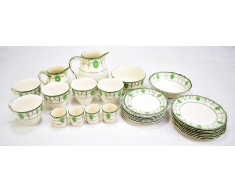 ROYAL DOULTON; a 'Countess' pattern part tea service (several items af).Additional InformationThe small cream jug with chip t