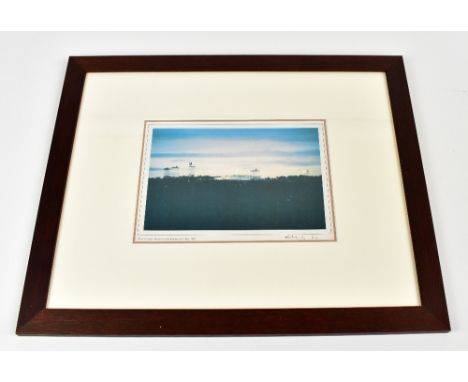 HAROLD RILEY (born 1934); ink signed print 'Altar at Night, Heaton Park Sunday 30th May 1982', signed and dated 82 lower righ