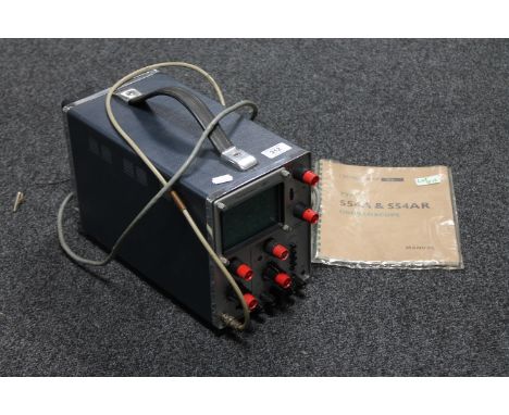 A Telequipment Type S54A oscilloscope, together with the original instruction manual. (2) 