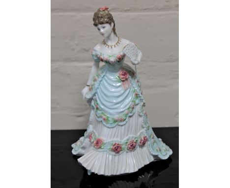 A Royal Worcester china figurine : Splendour at Court, height 23 cm. 