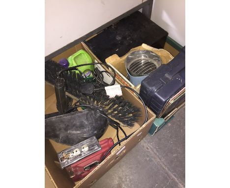 2 boxes of various tools, etc  
