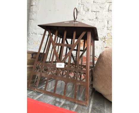 A copper lantern  