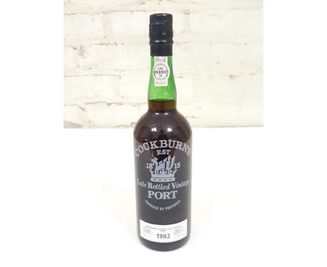 Cockburns 1982 Late Bottled Vintage Port 70cl 20%, level low neck.  