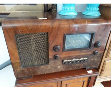 A vintage Marconi radio.  