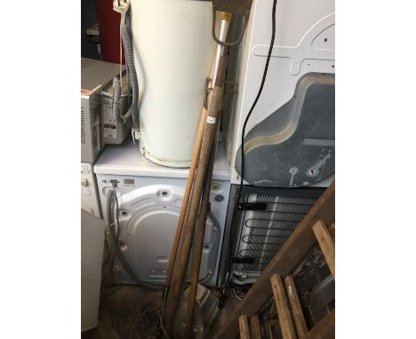 A bundle of garden tools  
