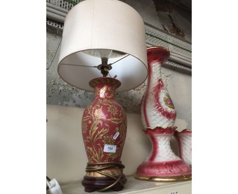 Pottery table lamp  