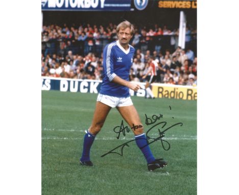 Football Frank Worthington 10x8 Birmingham City colour photo. Frank Stewart Worthington (23 November 1948 – 22 March 2021) wa