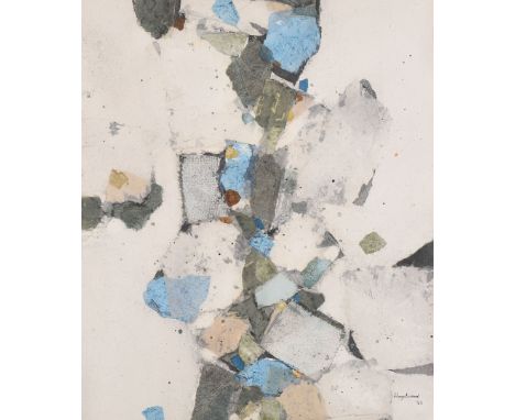 D.Hazelwood, mixed media picture entitled 'Winter Lyric', approx 40cm by 48cm, signed and dated '83 to lower right, framed an