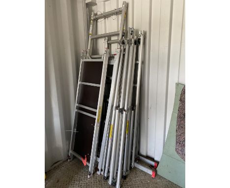 Loyal Super 6m light weight aluminium scaffold tower. All tools are sold as seen and untested.  Please note this lot has the 