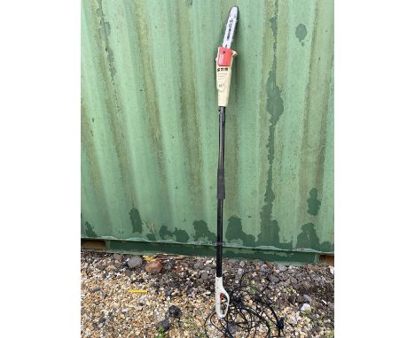 Eckman MCS015 electric telescopic pole chainsaw.All tools are sold as seen and untested.  Please note this lot has the standa