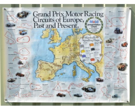 3 x Vintage Grand Prix Motor Racing Circuits of Europe Posters, Past and Present.  Grand Prix car illustrations by Roy Nockol