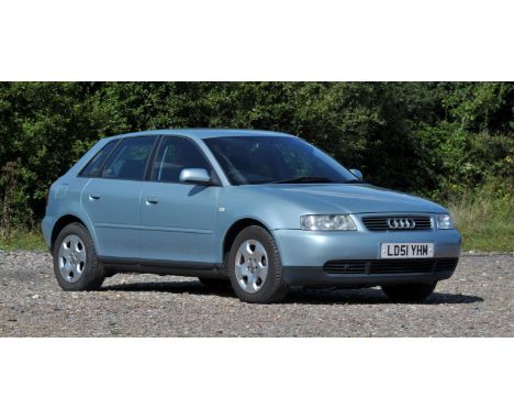 2001 Audi A3 1.6 SE Petrol 5 Door Hatchback. Registration number: LD51 YHM. Mileage: 89,106. Finished in Metallic blue with c