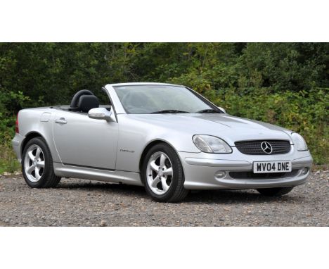 2004 Mercedes SLK 200 Kompressor Automatic Petrol.  Registration number: WV04 DNE. Mileage: 63,931. One previous owner from n