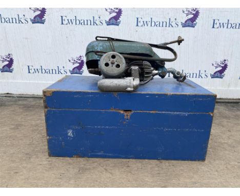 Trojan Trobike engine Mini-Motor Circa 1950's. in wooden box. The Mini Motor was one of the best-known of the British clip-on
