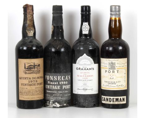 4 bottles Mixed Lot of Vintage and Old, Rare Port 4 bottles Mixed Lot of Vintage and Old, Rare Port comprising: 1 Quinta do N