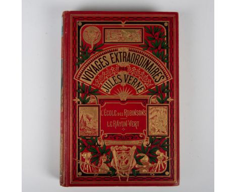 Excellent volume from Hetzel's French edition A un Elephant (le titre dans la cartouche) type Engel i, from the Voyages Extra