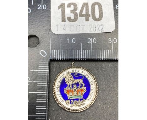 George IV enamel sixpence