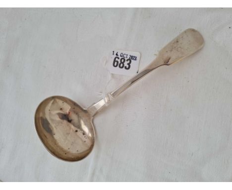 A Georgian fiddle pattern sauce ladle, Edinburgh 1827 by M&amp;S, 52g