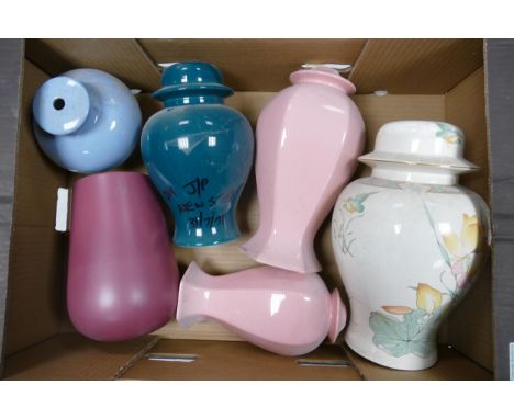 A collection of Wade Lamp Bases These were removed from the archives of the Wade factory and are possible prototypes or colou