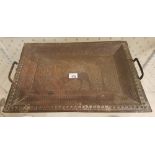 Persian Serving Tray depicting Persian Flag Lion and Sword motif.