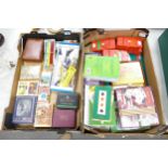 A mixed collection of items to include Playing Cards & Bridge Sets(2 trays)