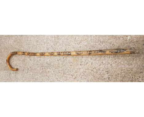 Very large Wooden Crooked Stick, approx 5ft long 