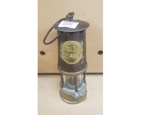 Eccles type 6 Miners Safety lamp: 