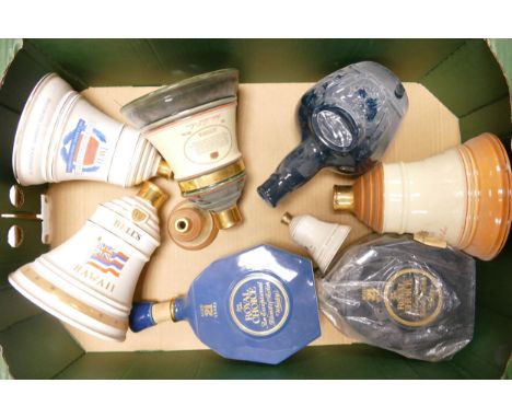 A collection of Wade Whiskey &amp; Spirit Ceramic bottles to include Royal Choice , Chivas etc These were removed from the ar