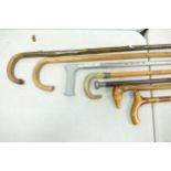 A collection of Vintage Wooden Walking Sticks(7)