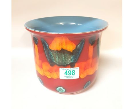 Poole Pottery planter, height 15cm, diameter 17.5cm. 