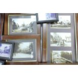 A collection of framed prints with local interest(11)