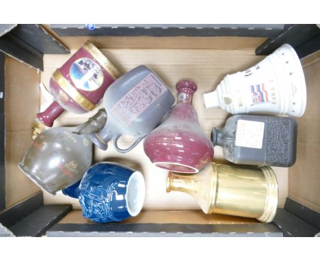 A collection of Wade Whiskey &amp; Spirit Ceramic bottles to include Bells, Sample Bottle Chivas etc These were removed from 