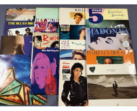  Pop Lp's 80s 90s , to include , Whitney Houston, 5 star, Michael Jackson, Madona etc, 16 total