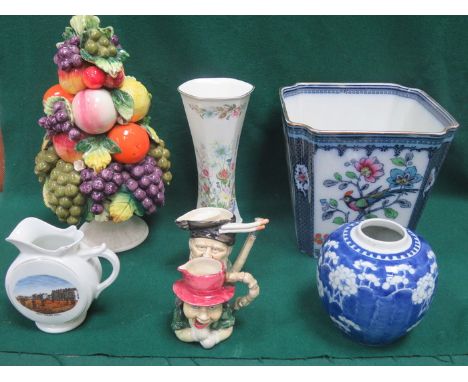 LOSOL WARE CERAMIC JARDINIERE AND OTHER SUNDRY CERAMICS (AT FAULT) 