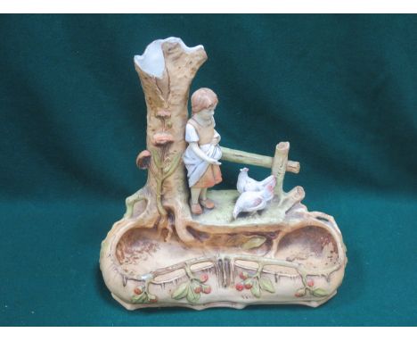 ROYAL DUX STYLE CERAMIC POSY BOWL, APPROXIMATELY 30cm 