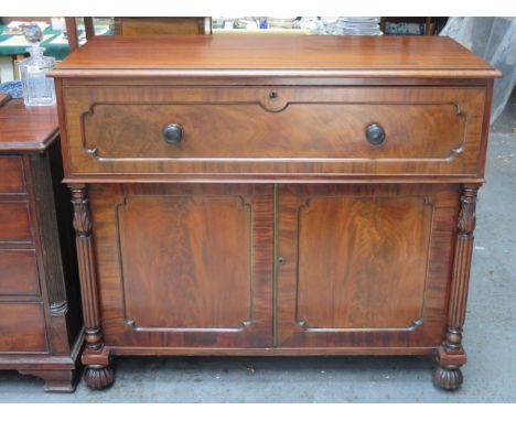 ANTIQUE MAHOGANY SECRETAIRE 