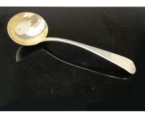 A Georgian silver ladle, 1810, 46g